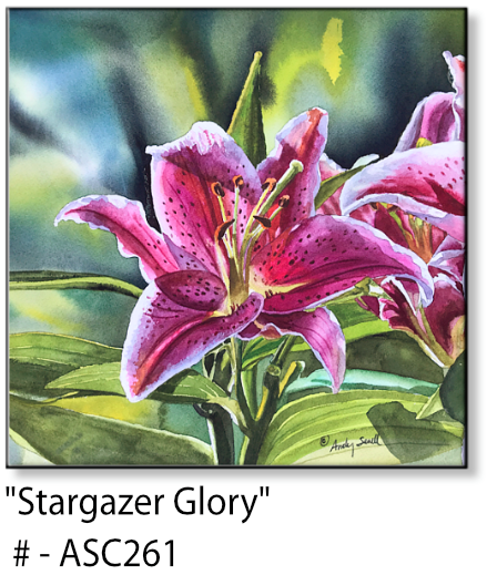 ASC261 "Stargazer Glory" ceramic coaster