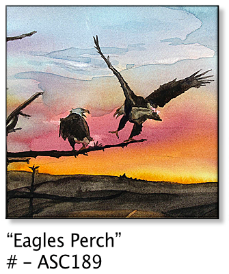 ASC189 "Eagles Perch" ceramic coaster