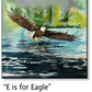ASC190 "E is for Eagle" ceramic coaster