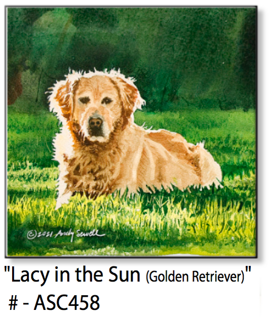 ASC458 "Lacy in the Sun" ceramic coaster