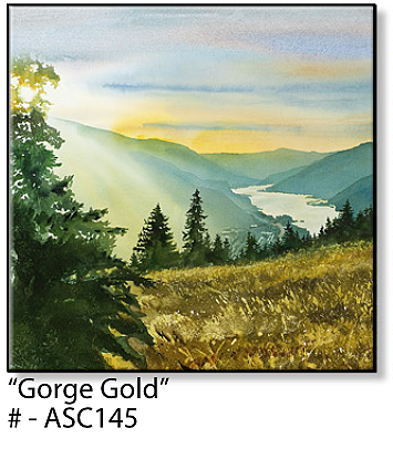 ASC145 "Gorge Gold" ceramic coaster