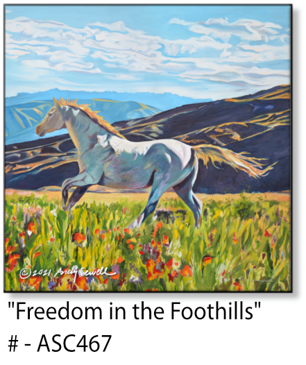 ASC467 "Freedom in the Foothills" ceramic coaster