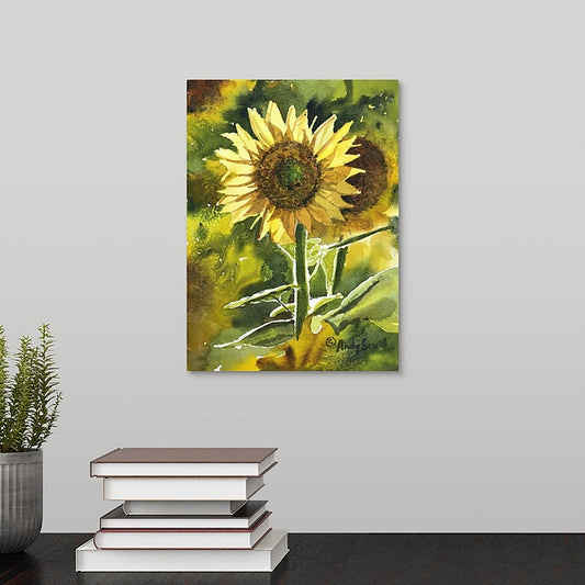 "Sunflower Sunshine" Original 7x10 or framed 11x14 watercolor or giclee print