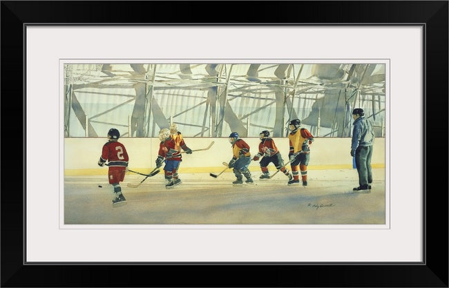 "Sunrise Scrimmage” -  - Canvas or art paper Giclée art prints from watercolor.