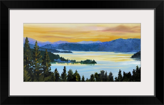 “Sunset on the Lake” - 19"x38" Sunset on the Lake, signed Giclée prints