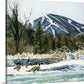"Valley Honkers" - a limted edition Giclee reprod. from a watercolor of Sun Valley's Bald Mtn.  - by Andy Sewell