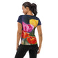 "Sunny Day Tulips" All-Over Print Women's Athletic T-shirt