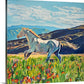 "Freedom in the Foothills"- 58"x35" Original oil on canvas or Giclée reprod. from oil painting.