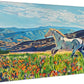 "Freedom in the Foothills"- 58"x35" Original oil on canvas or Giclée reprod. from oil painting.