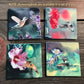 "Hummingbirds/Songbirds" themed coaster sets: 2 options, see below.