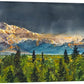 "Denali Glow" - Alaska art print,  19"x42" An open edition signed Giclée art print  from a watercolor of Denali, Mt. Mckinley - by Andy Sewell