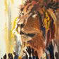 "Gathering unto the King" - King Jesus as the Lion being lifted up.  Giclée prints available.