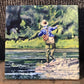 "River Dance" Vintage flyfisherman, Giclée reprod. from watercolor