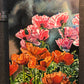 "Poppy Garden" - 24x36" Original oil painting or open edition, Giclée of salmon & orange poppies