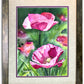 a "Pink Poppy duo" Art Print - an original or giclee art print from an original watercolor of poppies glowing in the sun - by Andy Sewell