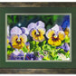 "Pansy Trio" -  12x16 Watercolor Original or Archival Watercolor Print S/N Ltd. Ed. by Andy Sewell