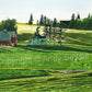 "Uniontown Sunset" -A ltd. edition Giclee reprod. from a watercolor of the Northwest Palouse country landscape  - by Andy Sewell