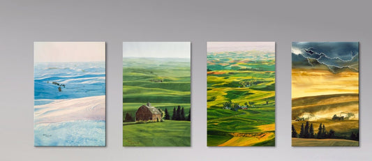 "Seasons of the Palouse" - ltd. edition Giclee reproductions of paintings of the Northwest Palouse country landscapes- by Andy Sewell