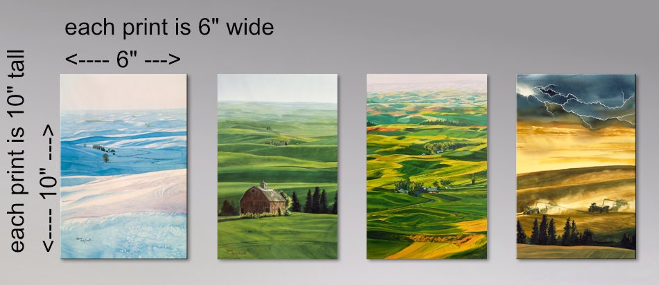 "Palouse Winter" -16"x24" ltd. edition Giclee reproductions of the Northwest Palouse country landscapes- by Andy Sewell