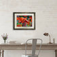 Red Poppy Art Print - a limited edition s/n giclee art print from an original watercolor of poppies glowing in the sun - by Andy Sewell