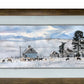 "Winter Chores" - A signed Giclee art print of horses, chores and barns in the winter - by Andy Sewell