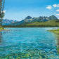 "Redfish Summer Clear" - Original oil painting of Idaho's Redfish Lake area in the Sawtooth Mountains