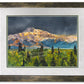 "Denali Glow" - Alaska art print,  19"x42" An open edition signed Giclée art print  from a watercolor of Denali, Mt. Mckinley - by Andy Sewell