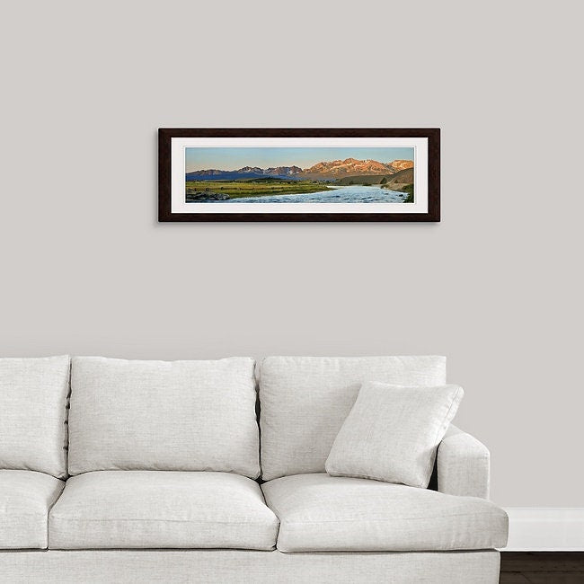 "Salmon River Sunrise" - Canvas or Paper Giclée art print from oil painting of Idaho's Salmon River and Sawtooth Mtn. Backdrop.