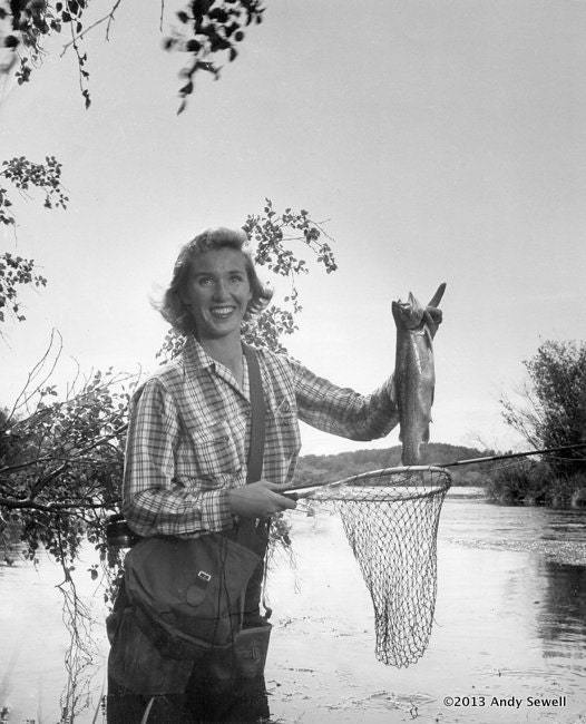 Fly Fishing Image, Vintage Fly Fishing Gear, Vintage Fishing, Fine