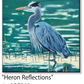 ASC369 “Heron Reflections" ceramic coaster