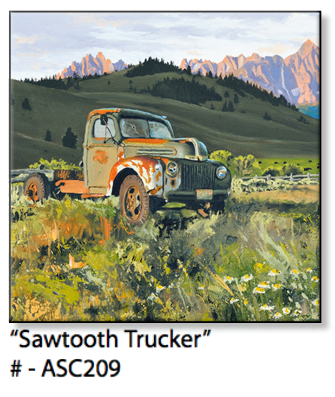 ASC209 “ Sawtooth Trucker“ ceramic coaster
