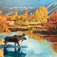 "Moose in the Gold" - 54.5"x36" Original Oil on Canvas or Giclee Print