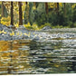 "Peace of the River" watercolor - a limited edition s/n giclee art print  from an original watercolor of trout fly fishing creek