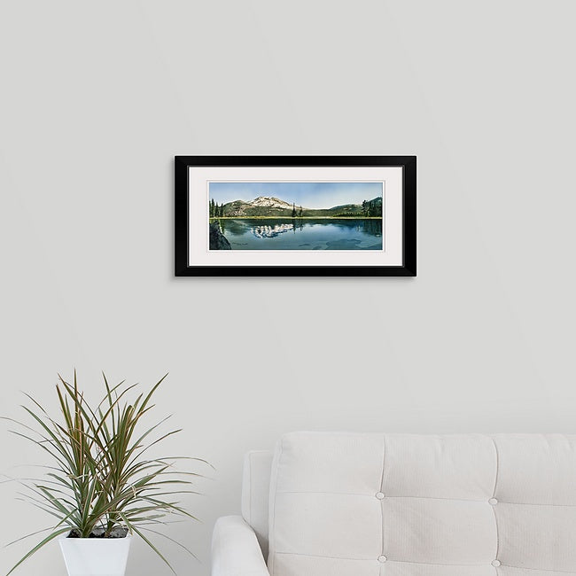 "A Place of Peace" - Watercolor, 19x42: a limited edition s/n Giclee art print from a watercolor of Sparks Lake, OR