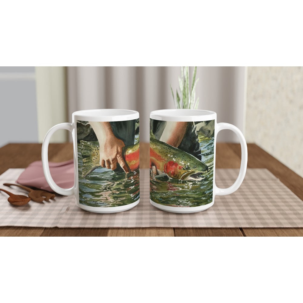 Fine Art Mug "Colors of the River" Steelhead Coffee Mug,