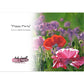 "Poppy Party" Pack of 10 Folded Cards (standard envelopes)
