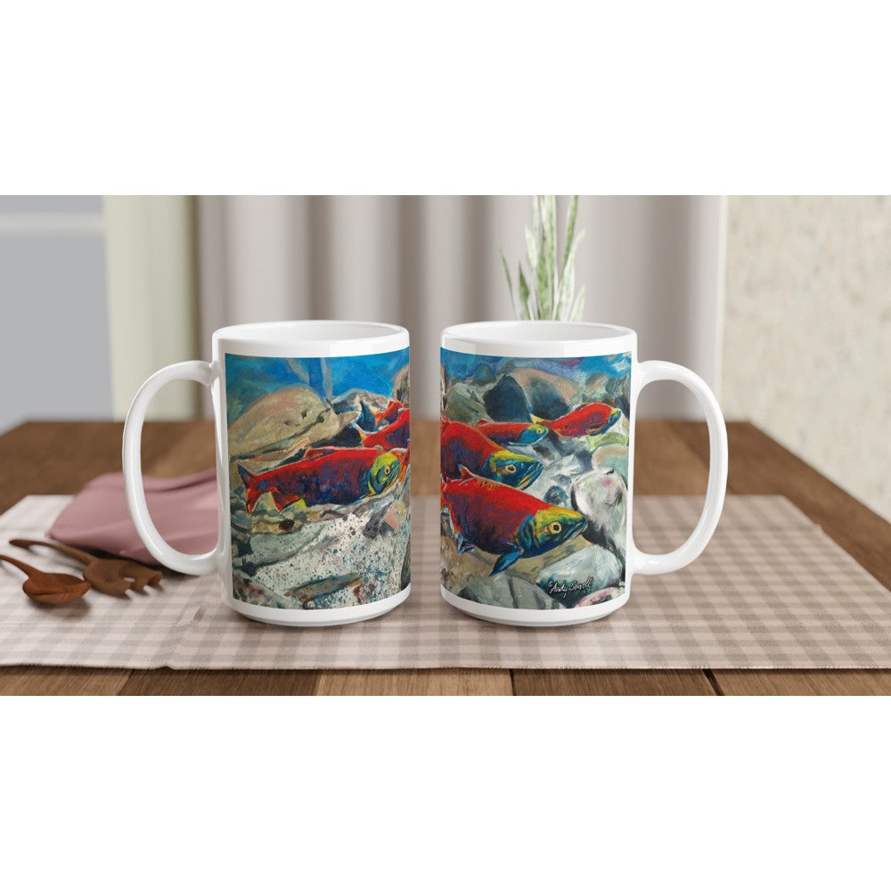 Fishing Mug, Kokanee Salmon Mug, Sockeye Salmon Mug, Fish Coffee Mug, –  Andy Sewell Fine Art