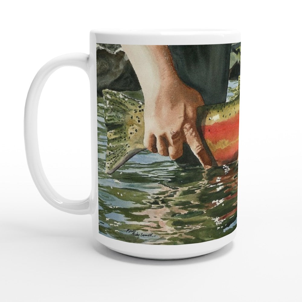 Fine Art Mug "Colors of the River" Steelhead Coffee Mug,