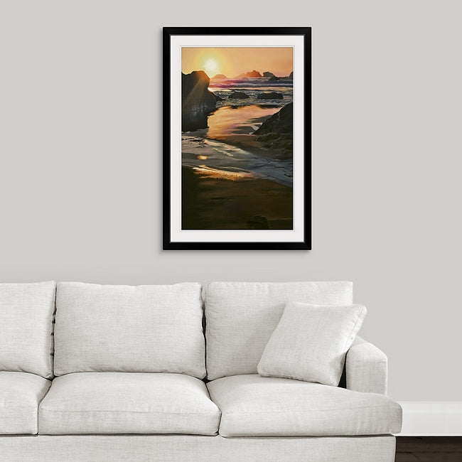 "Sunset Surf" - 30"x46" an Original oil painting, or ltd. edition Giclee reprod.