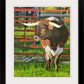 Texas Longhorn art print “Longhorn Ted” - Fine art Giclée print signed, Longhorn wall art, cow wall art