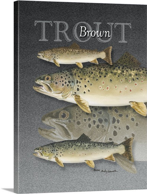 "GRAND SLAM TROUT" - signed giclee reprod. of the Grand Slam of Trout.